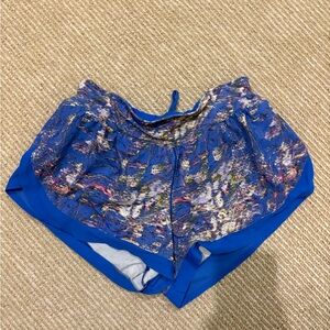 Blue printed Lulu shorts
